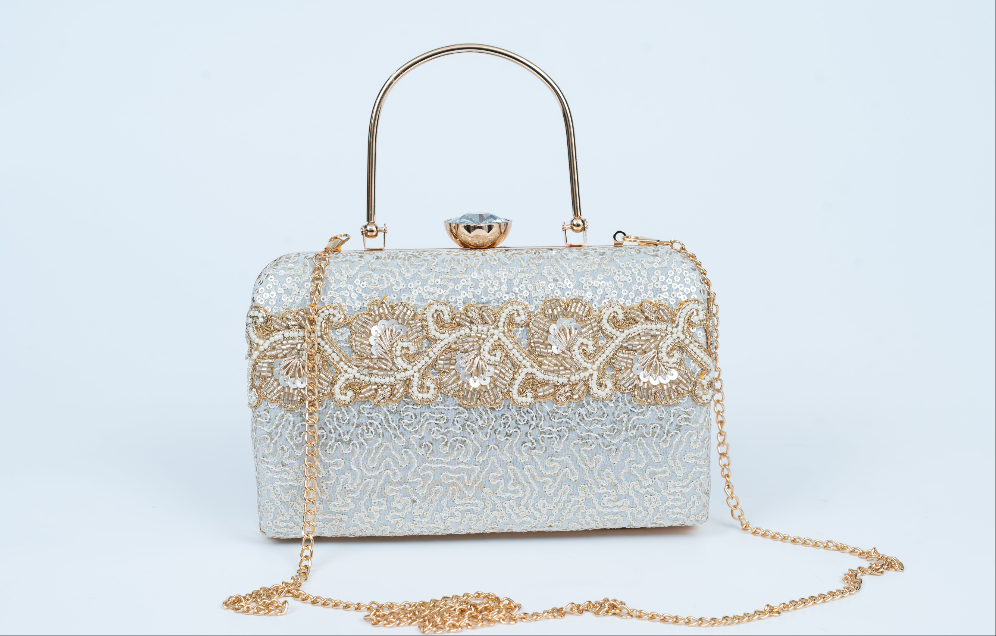 Framed Silver Clutch