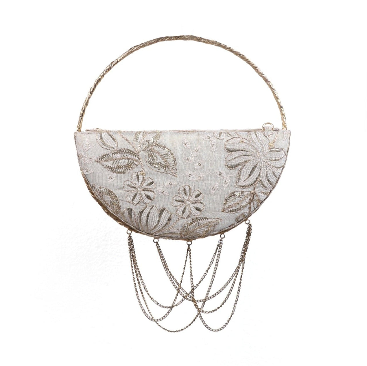 Step back in time with this charming vintage-inspired clutch, featuring a classic design and a touch of nostalgia. You can carry this beautiful clutch with every outfit!
Size
Length: 9 inches
Height: 5 inches
Height : with handle : 9 inches
Width : 3 inches
Material : Embroidered silk
Inclusions
1 long gold chain to carry on shoulder
Overlapping closure
Tassels