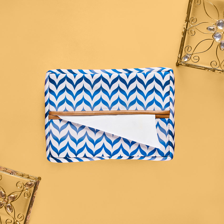 Ethnic Blue Tissue Holder