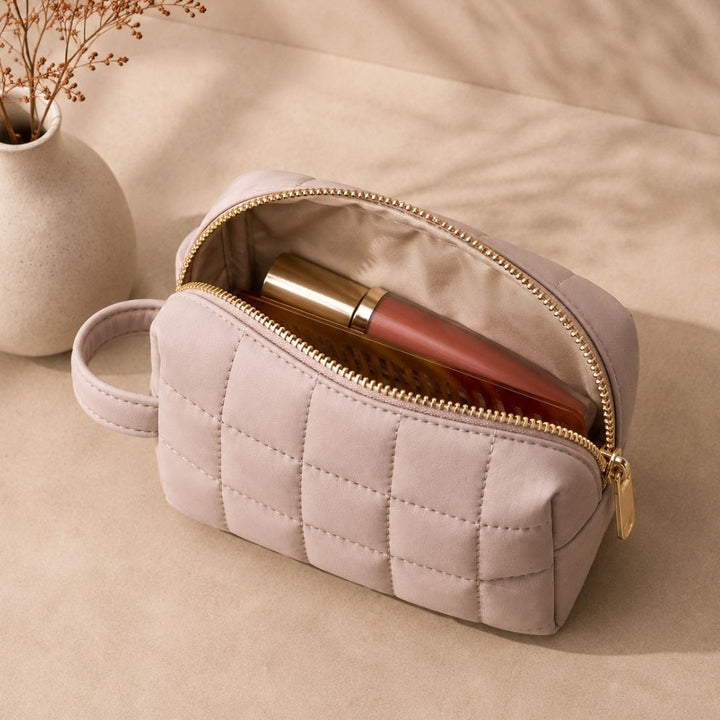 Brown Makeup Pouch