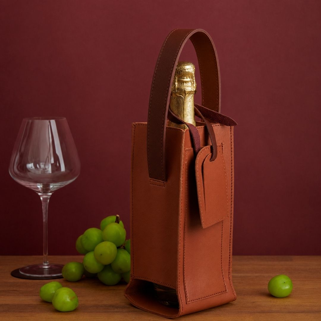 Tan Vino Bag