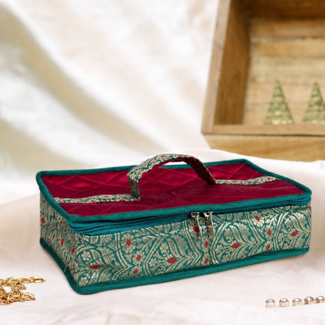 Multipurpose Jewellery Pouch (Green)