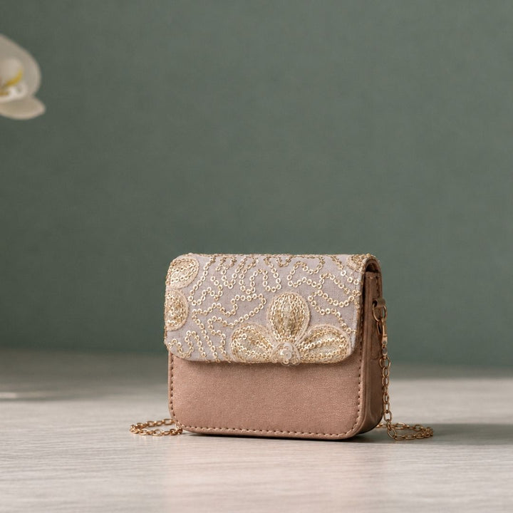Gold Floral Mini Sling