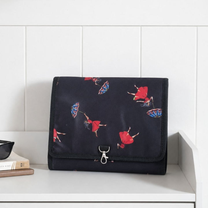Quirky Black Travel Pouch