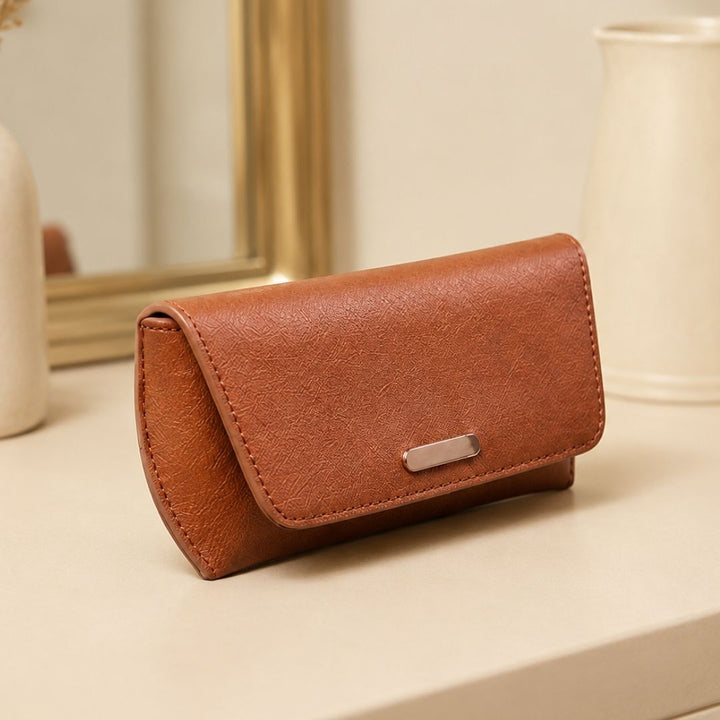 Solid Tan Glare Pouch