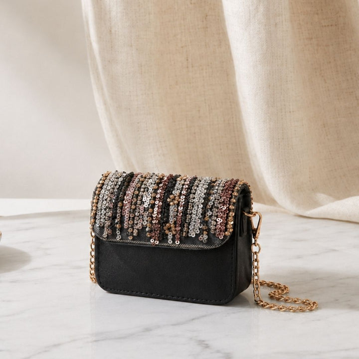 Black Shimmer Mini Sling
