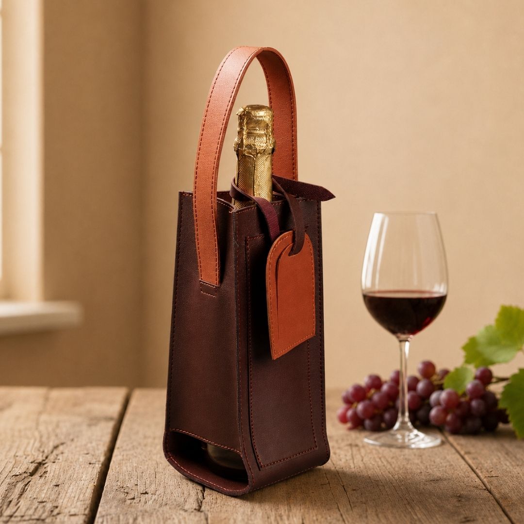 Brown Vino Bag