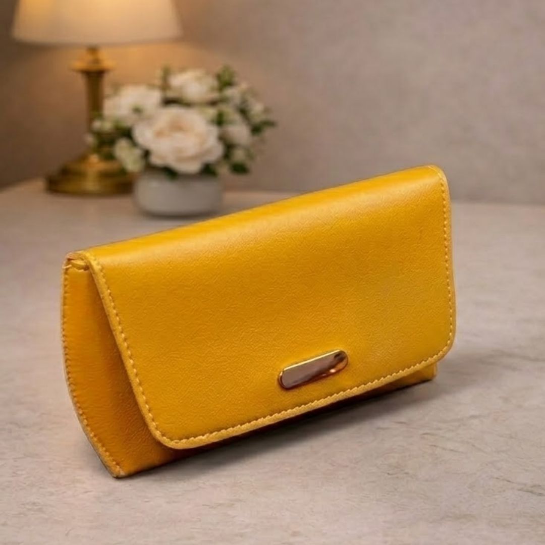 Solid Yellow Glare Pouch