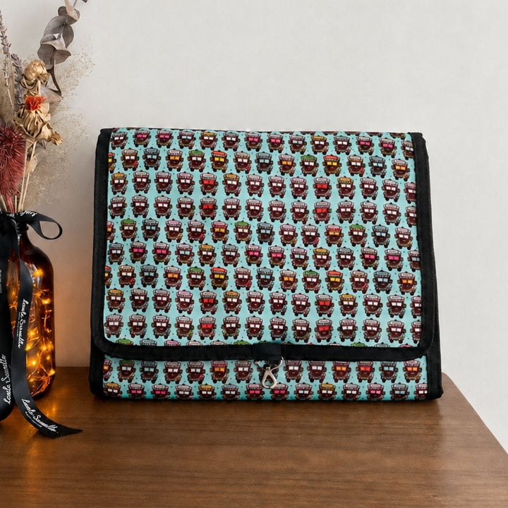Quirky Blue Travel Pouch