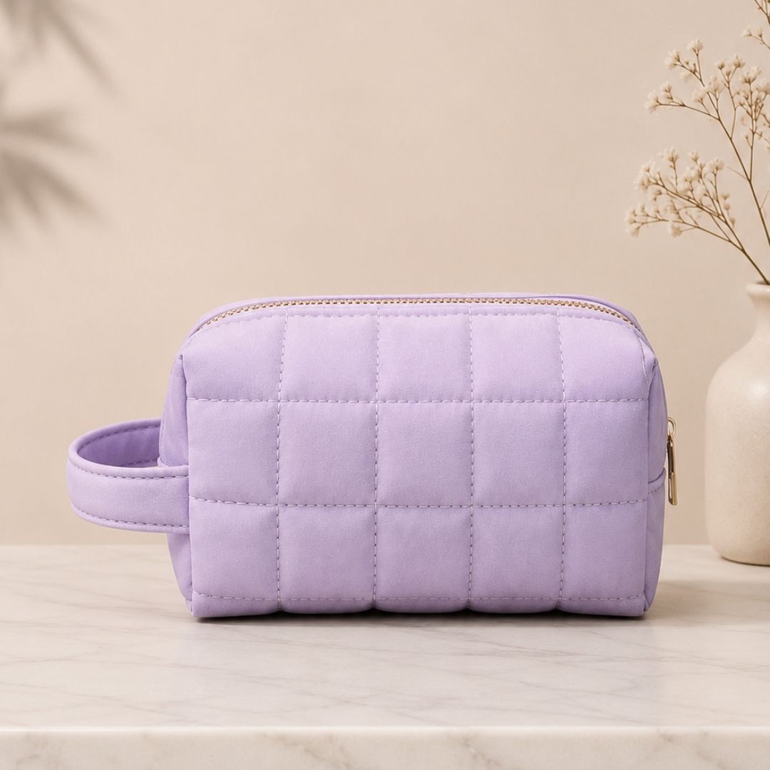 Lilac Makeup Pouch