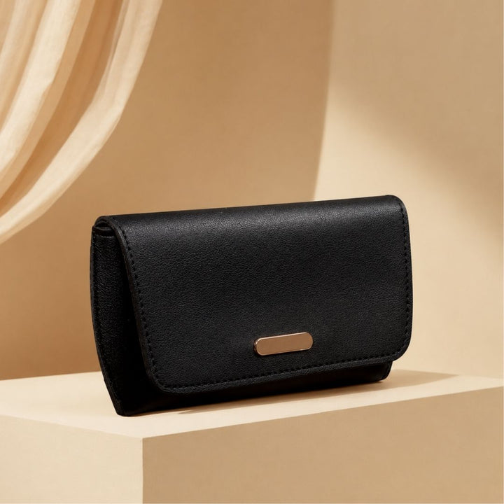 Solid Black Glare Pouch
