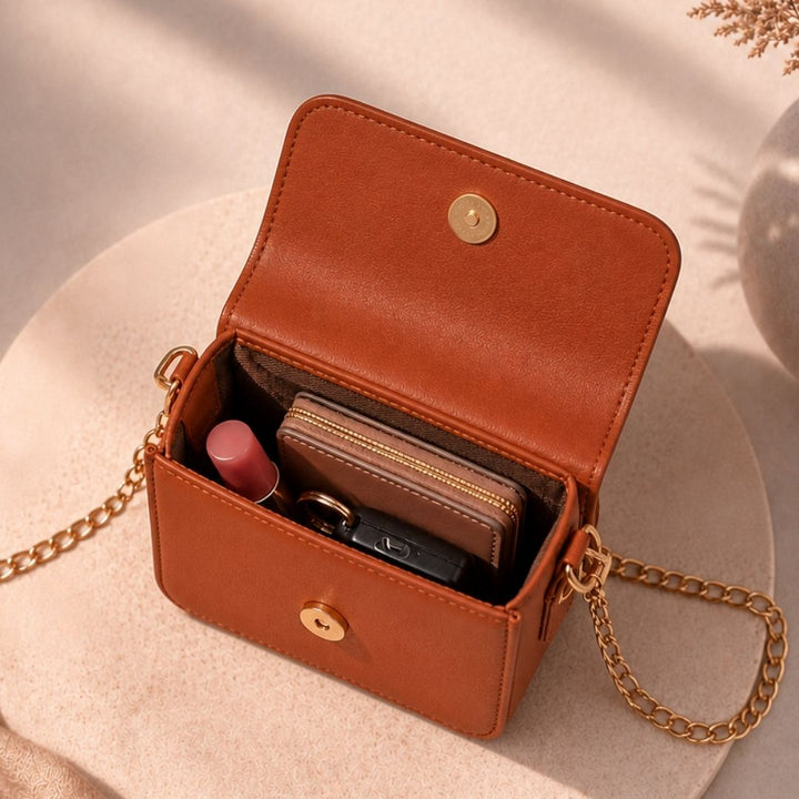 Solid Tan Mini Sling