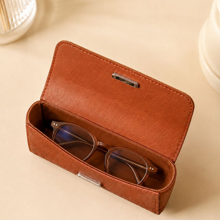 Solid Tan Glare Pouch
