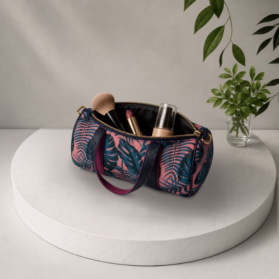 Azure Leaf Lipstick Pouch
