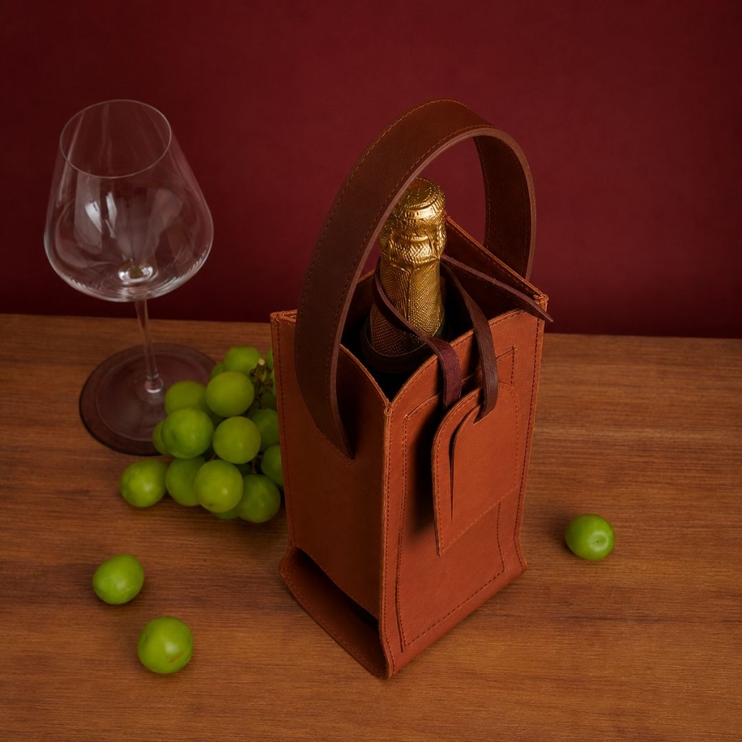 Tan Vino Bag