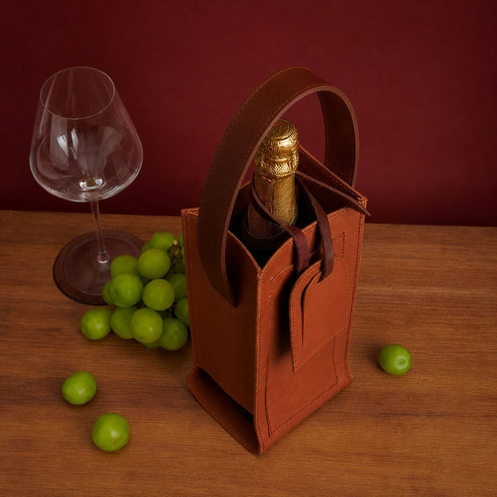 Tan Vino Bag