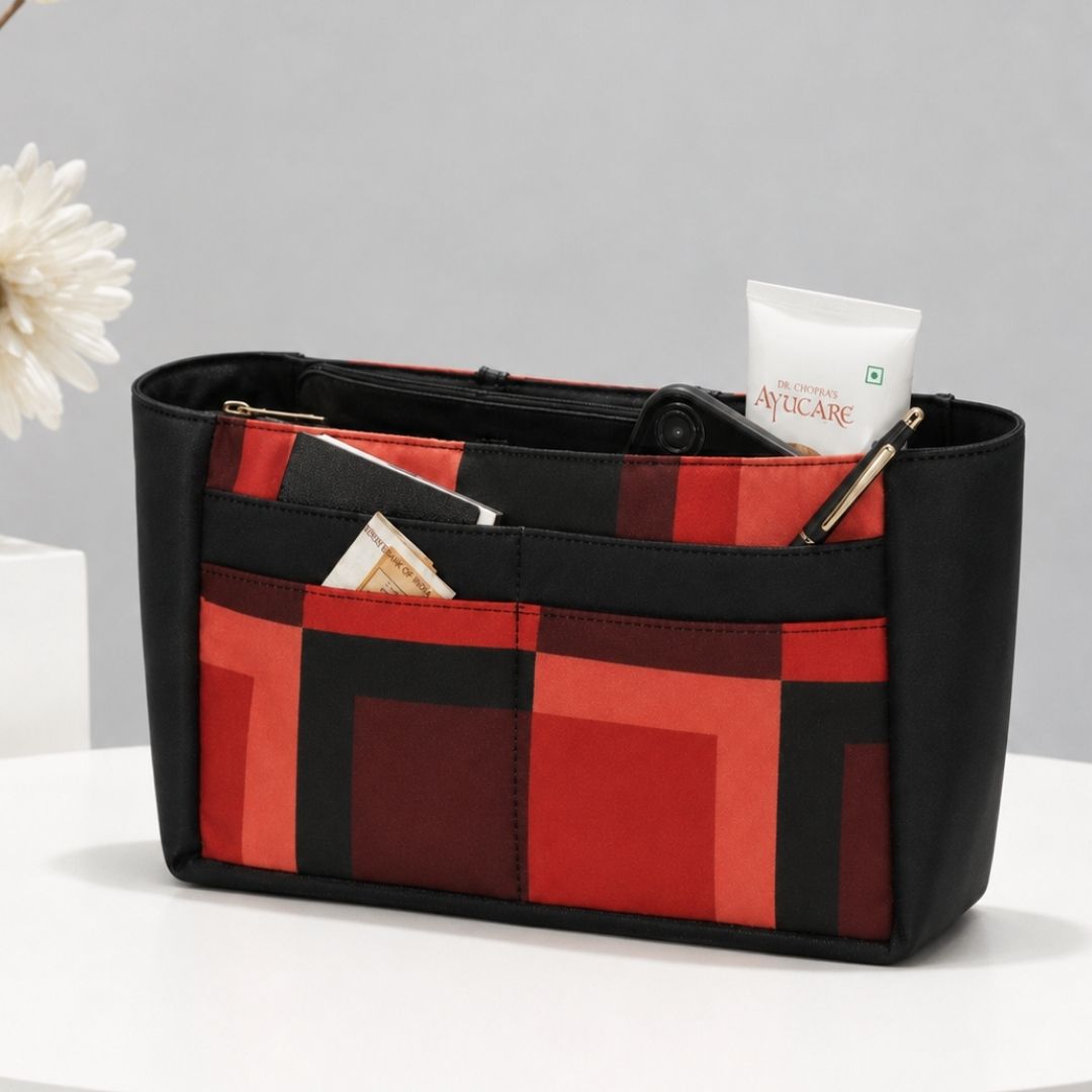Colour Block Purse Organizer