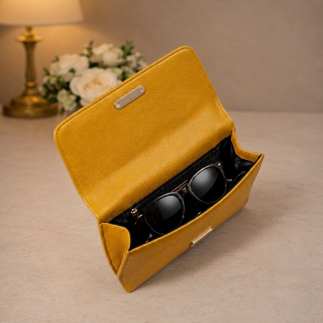 Solid Yellow Glare Pouch