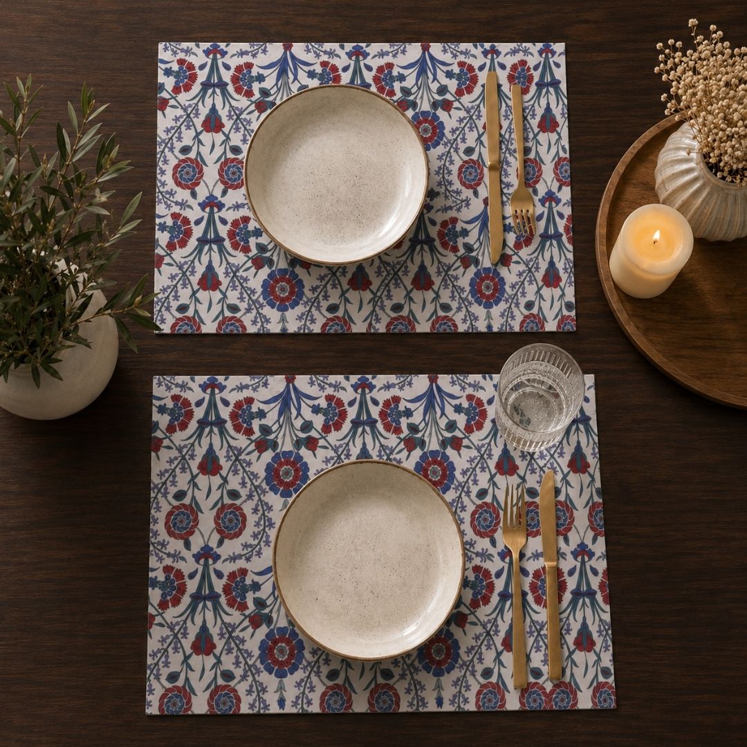 Floral Blue Placemat