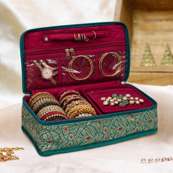 Multipurpose Jewellery Pouch (Green)