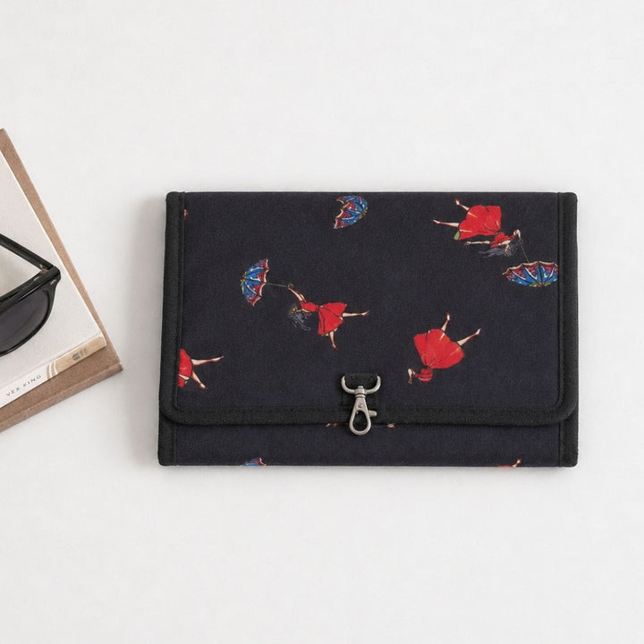 Quirky Black Travel Pouch