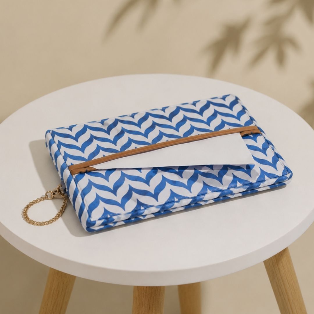 Blue Tissue Holder