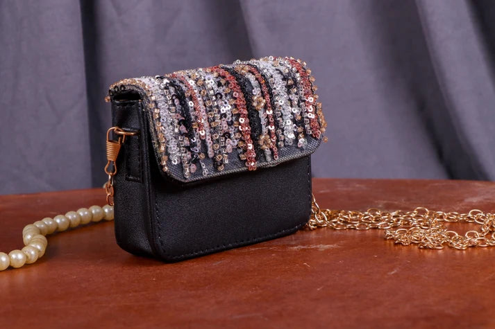 Black Shimmer Mini Sling