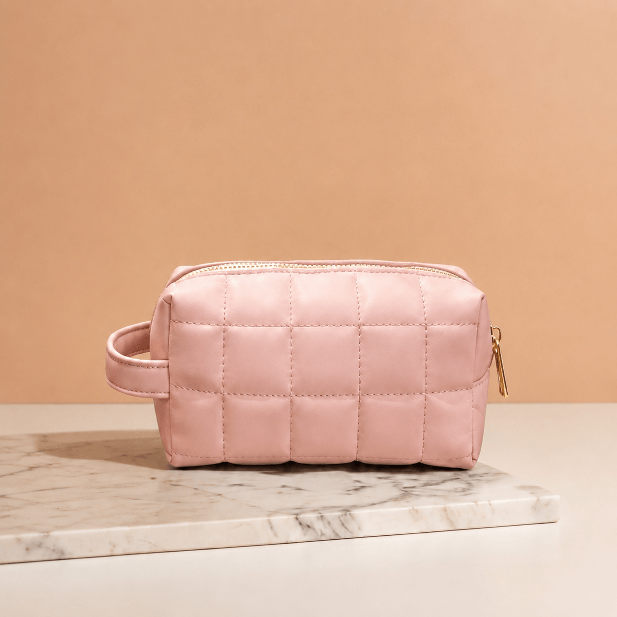 Pastel Pink Makeup Pouch