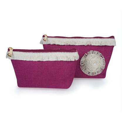 Buy One Get One Jute Pouch (Pink)