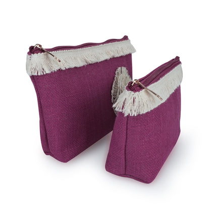 Buy One Get One Jute Pouch (Pink)