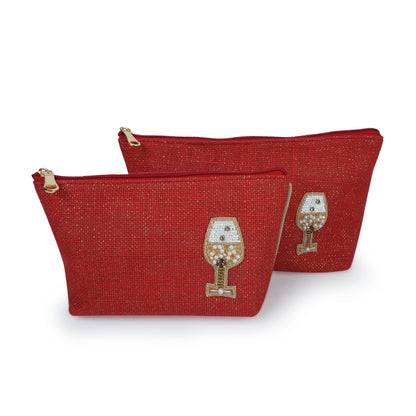 Buy one Get one Jute pouch (Wine  Glass)