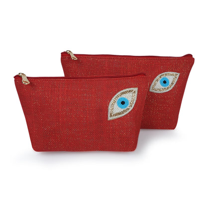 Buy One Get One Jute pouch ( Evil Eye)