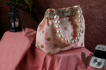 Pink Batwa clutch