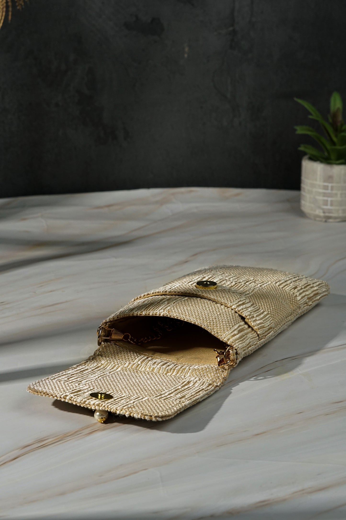 Shimmer Gold Mobile Sling