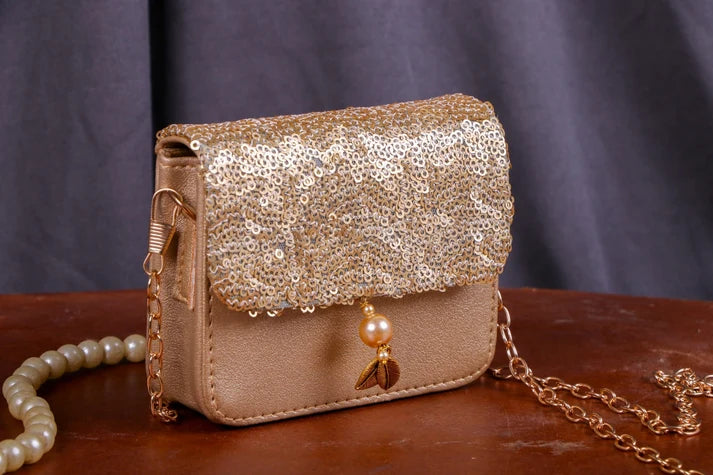 Gold Tasselled Mini Sling