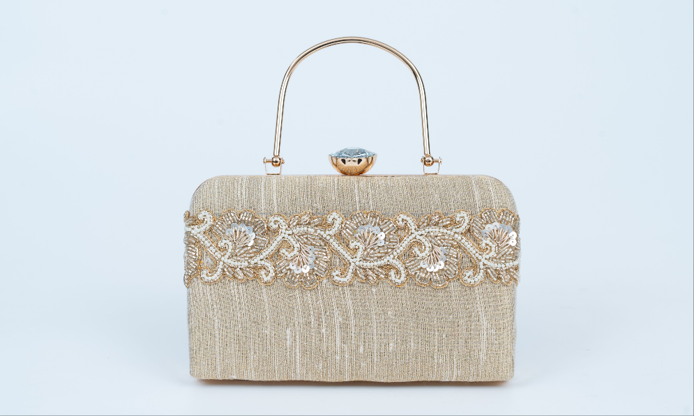 Framed Gold Clutch