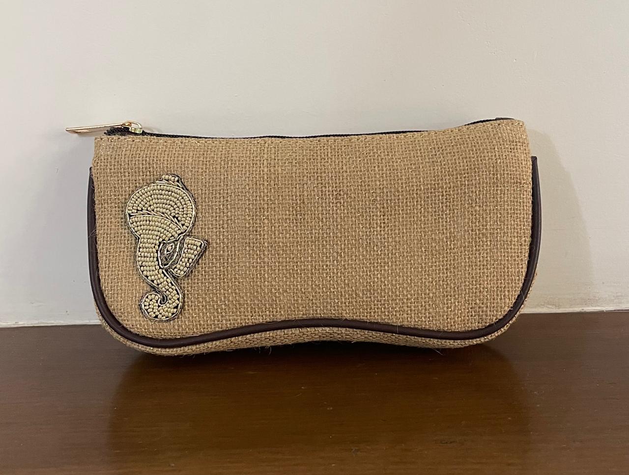 Glam jute pouch Ganesh