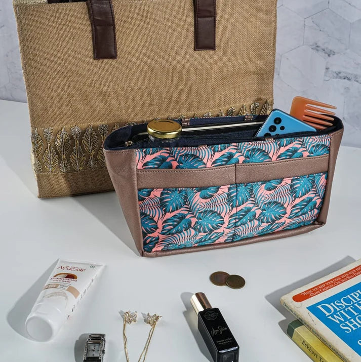 Azure Leaf Purse Organizer