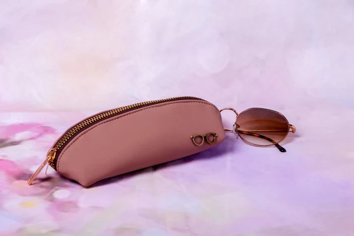 Pastel Brown Glare Pouch