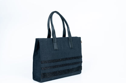 Black Jute Tote