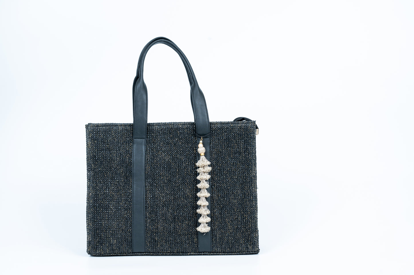 Black Shimmer Tote