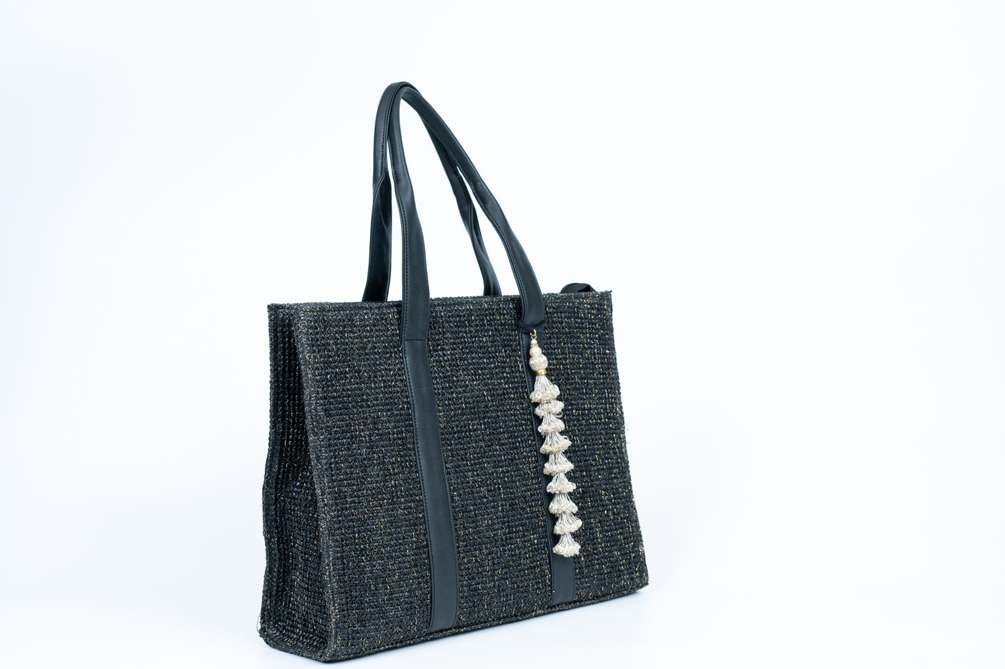 Black Shimmer Tote