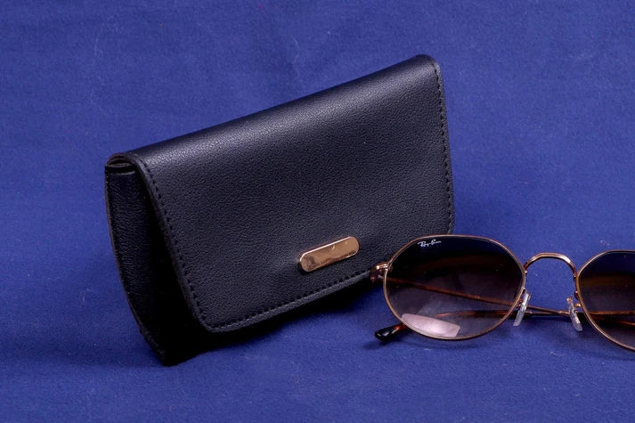 Solid Black Glare Pouch