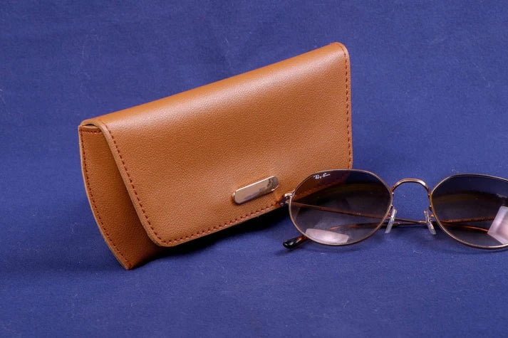 Solid Tan Glare Pouch