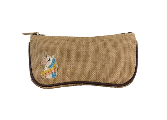 Glam jute pouch Unicorn