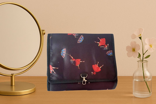 Quirky Black Travel Pouch