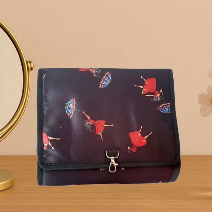 Quirky Black Travel Pouch