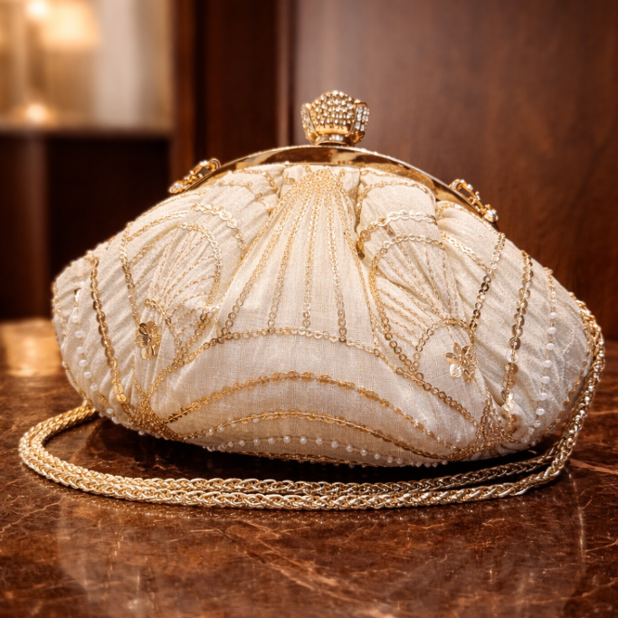 Potli Clutch Gold