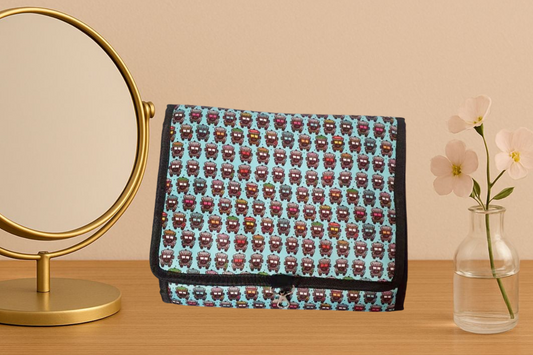 Quirky Blue Travel Pouch