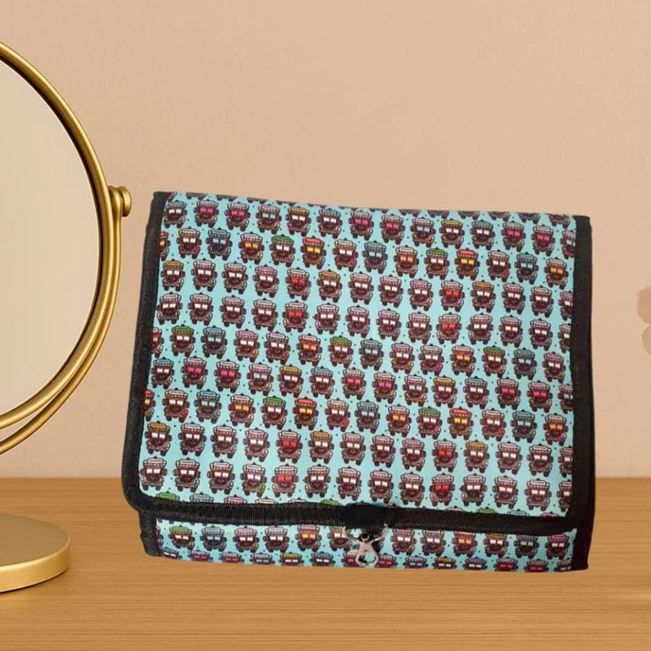 Quirky Blue Travel Pouch